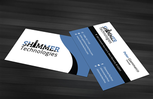 Business Card Design by HollyBlue Studio for Shimmer Technologies | Design: #4895568
