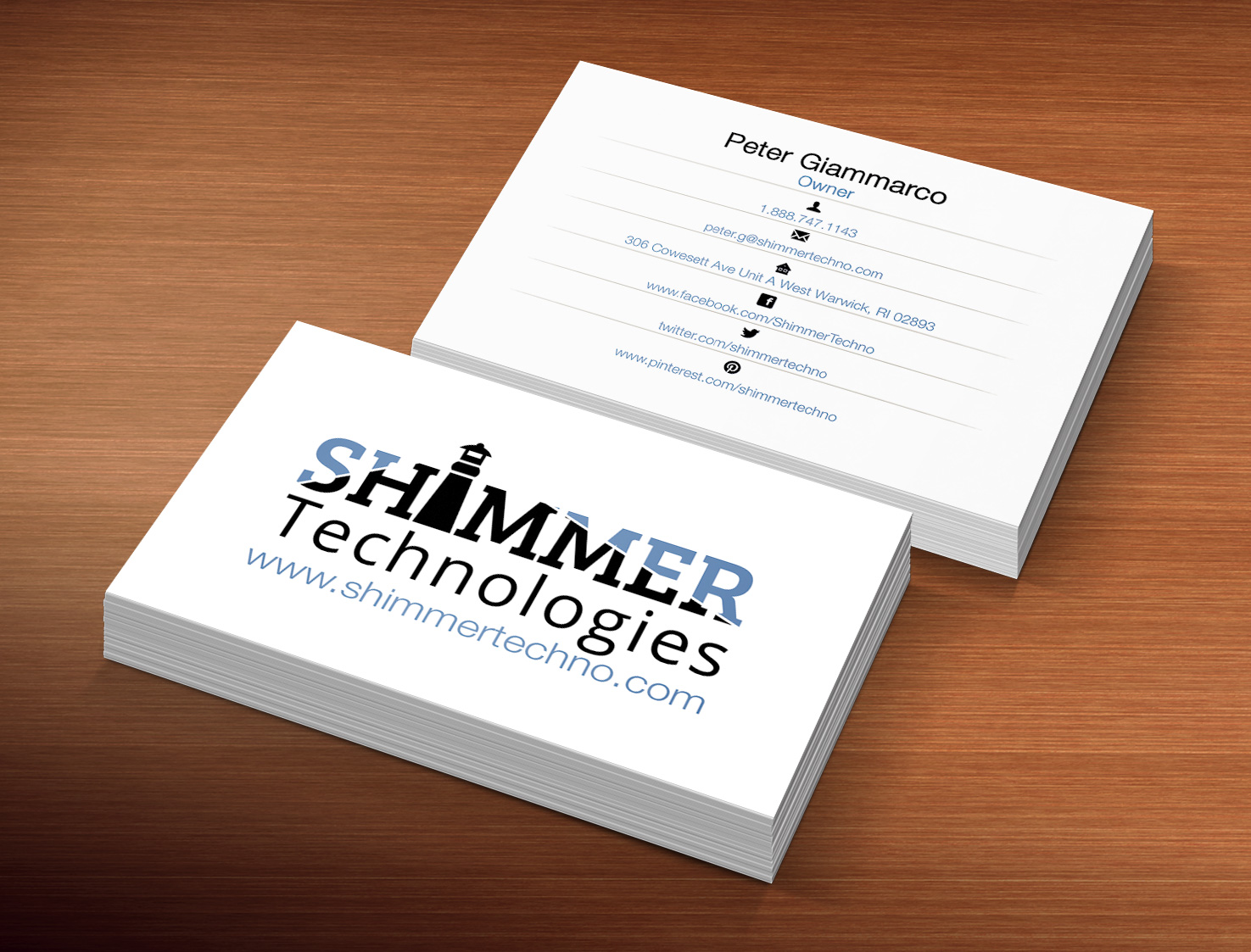 Diseño de Tarjeta de Presentación por Lanka Ama para Shimmer Technologies | Diseño #4858365