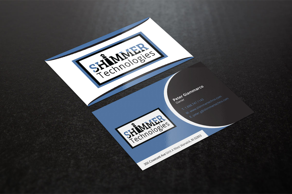 Visitenkarten-Design von Verified artistry (Design garden) für Shimmer Technologies | Design #4862794