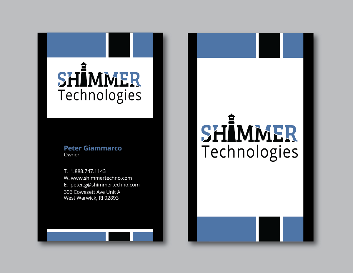 Diseño de Tarjeta de Presentación por Verified artistry (Design garden) para Shimmer Technologies | Diseño #4862807