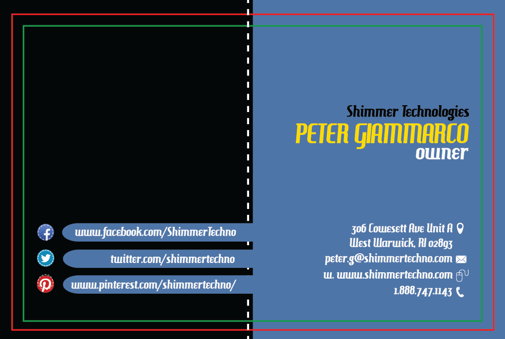 Design de Carte de Visite par deosemdesigner pour Shimmer Technologies | Design #4861663