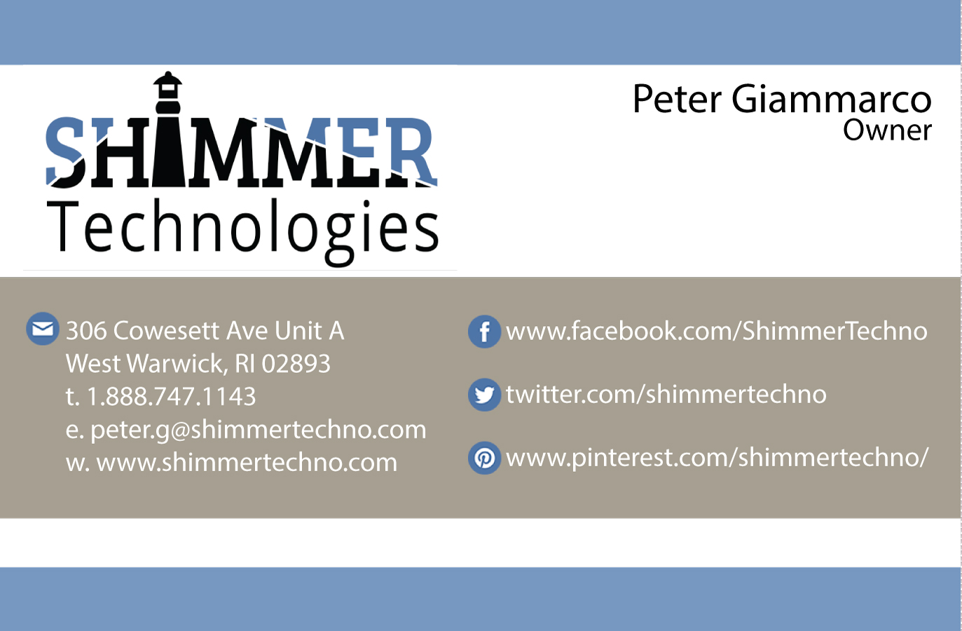 Business Card Design by Ranganadharmasiri for Shimmer Technologies | Design #4865289