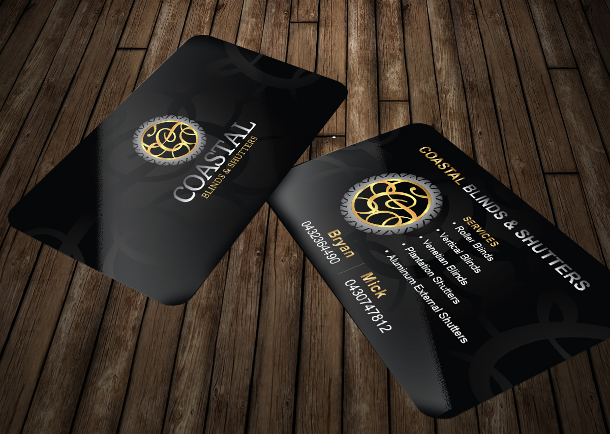 Business Card Design by Aaaron for Coastal Blinds & Shutters | Design #4895939