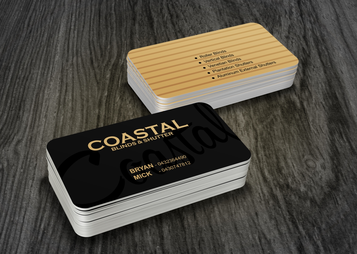 Business Card Design by cb1318 for Coastal Blinds & Shutters | Design #4870449