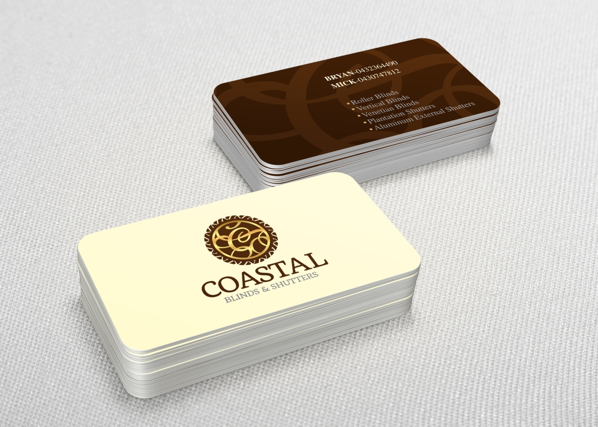 Business Card Design by cb1318 for Coastal Blinds & Shutters | Design #4893182