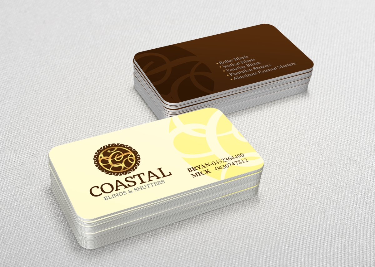 Business Card Design by cb1318 for Coastal Blinds & Shutters | Design #4893312