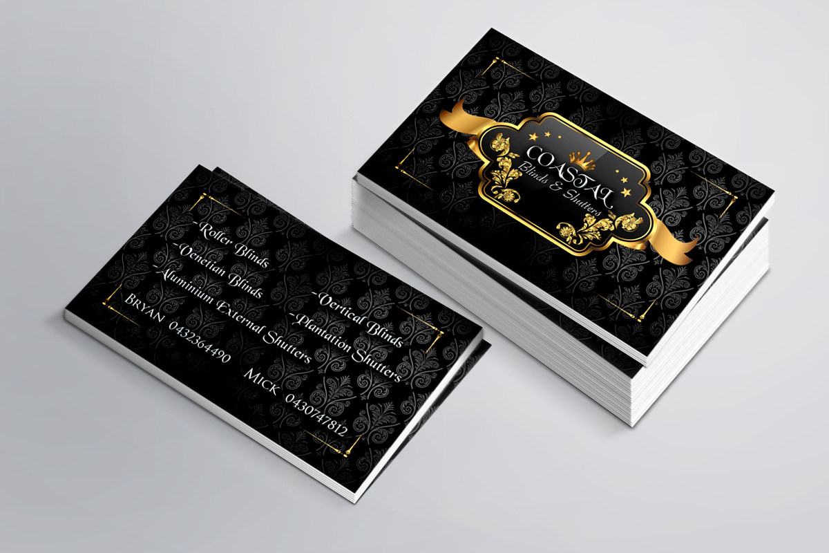 Business Card Design by Infinity_Designs for Coastal Blinds & Shutters | Design #4861645