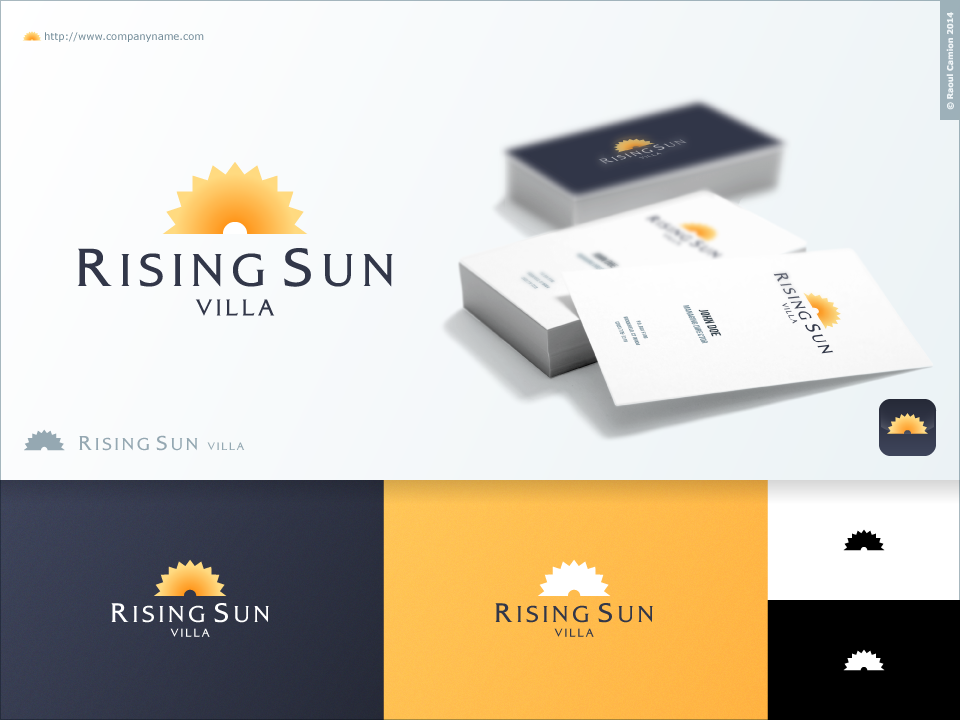 Logo Design by Raoul Camion for Villa Rising Sun  | Design #4888666