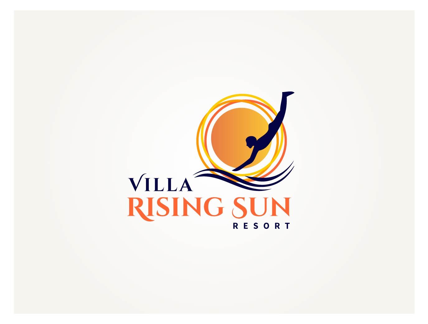 Logo Design by wonderland for Villa Rising Sun  | Design #4860186