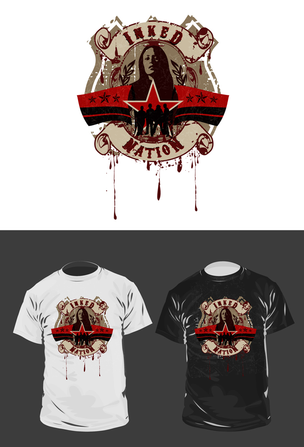T-shirt Design by disign for Red Star Tattoo Company | Design: #250049