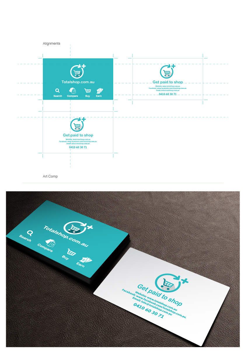 Business Card Design by Abel Kinyua for Totalshop.com.au | Design: #5009186