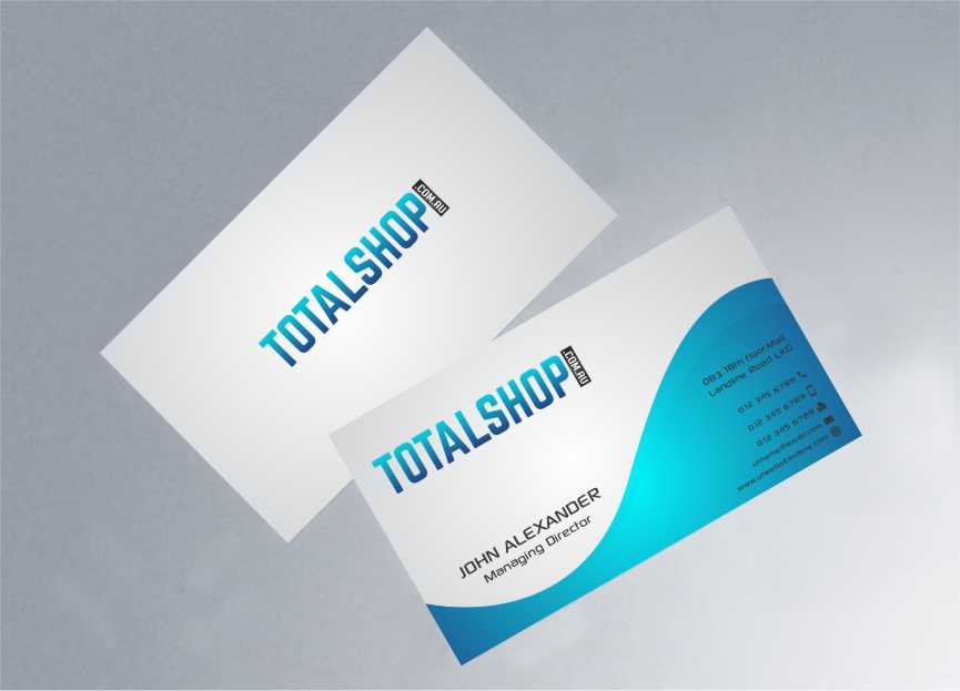 Business Card Design by szabist for Totalshop.com.au | Design #4891681