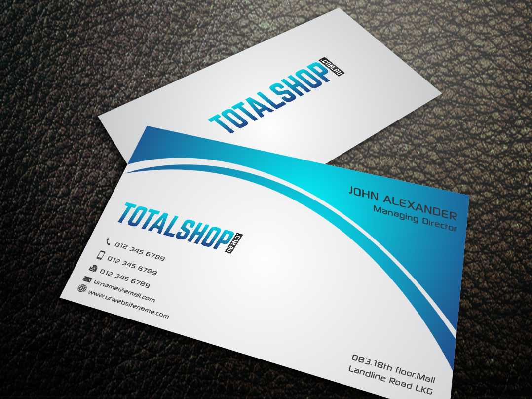 Business Card Design by szabist for Totalshop.com.au | Design #4891687