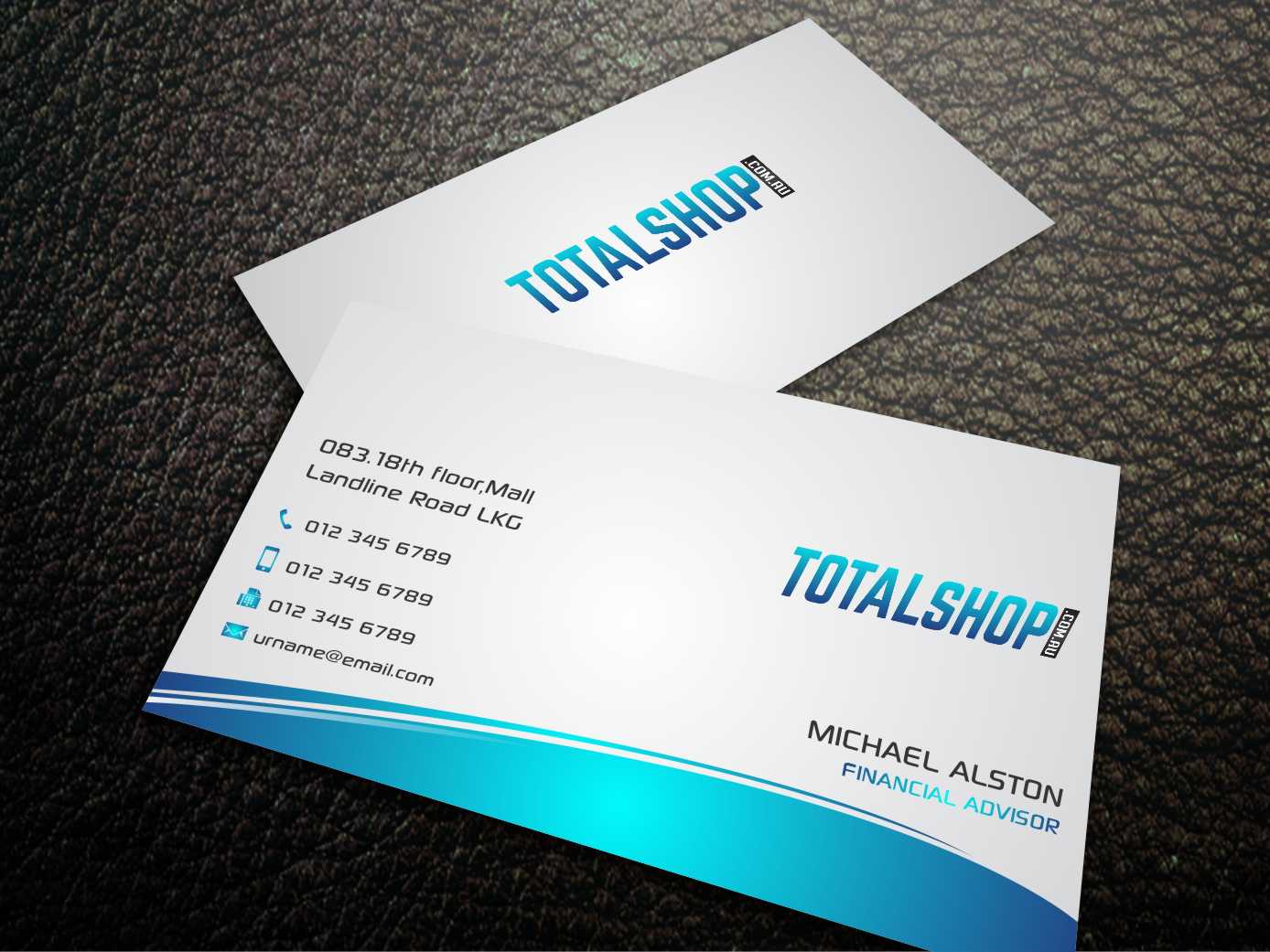 Business Card Design by szabist for Totalshop.com.au | Design #4891693