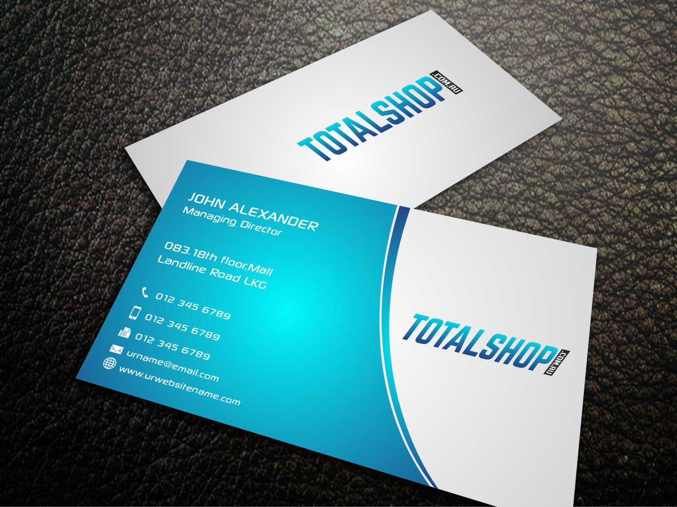 Business Card Design by szabist for Totalshop.com.au | Design #4891694