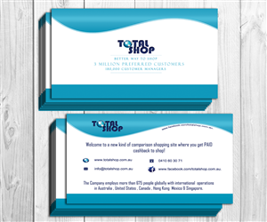 Design de Carte de Visite par jonesdaniel pour Totalshop.com.au | Design : #4933697