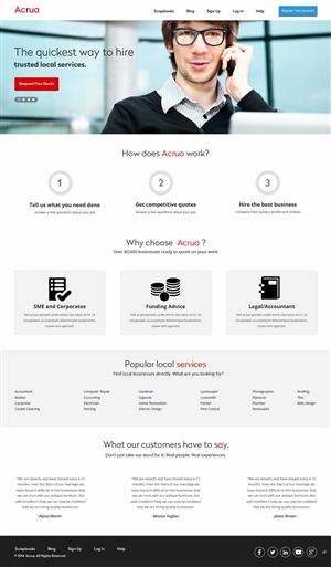 Web Design by pb for this project | Design: #4878606