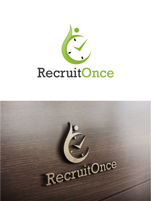 Recruit Once | Logo Design by color designer