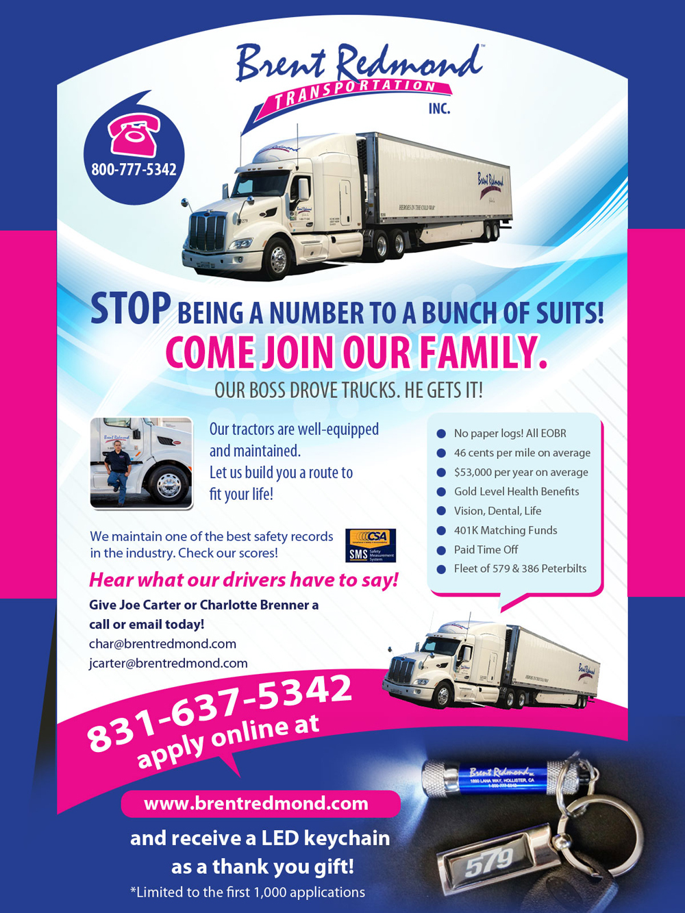 Graphic Design by uk for Brent Redmond Transportation, Inc. | Design #4897310
