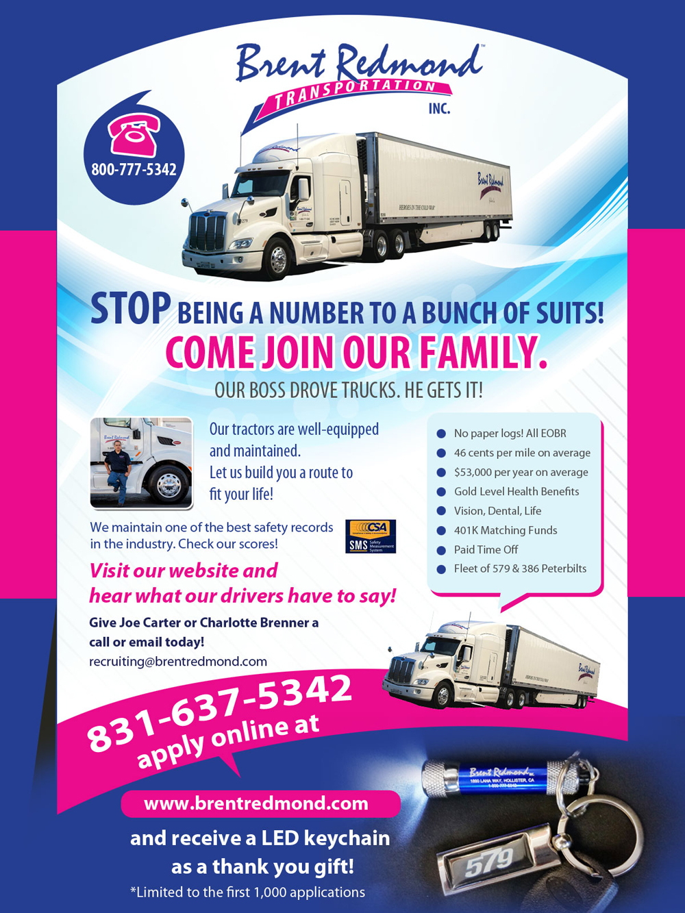 Diseño Gráfico por uk para Brent Redmond Transportation, Inc. | Diseño #4922799