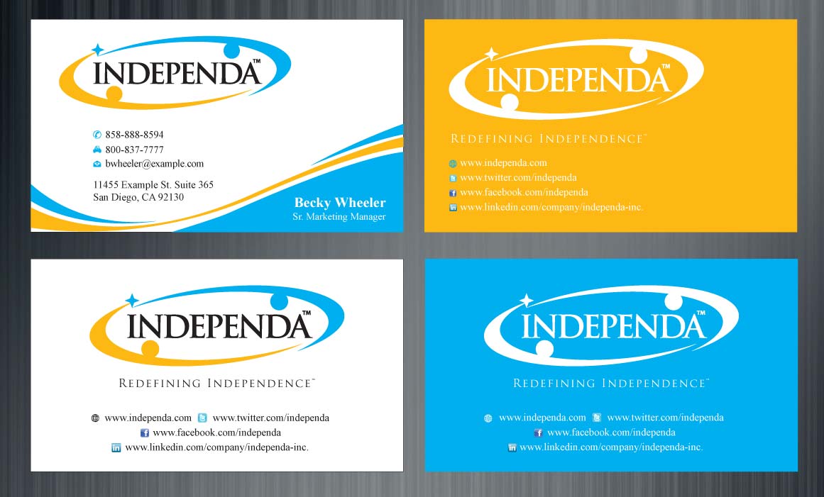 Diseño de Tarjeta de Presentación por Sbss para Independa | Diseño #1375997