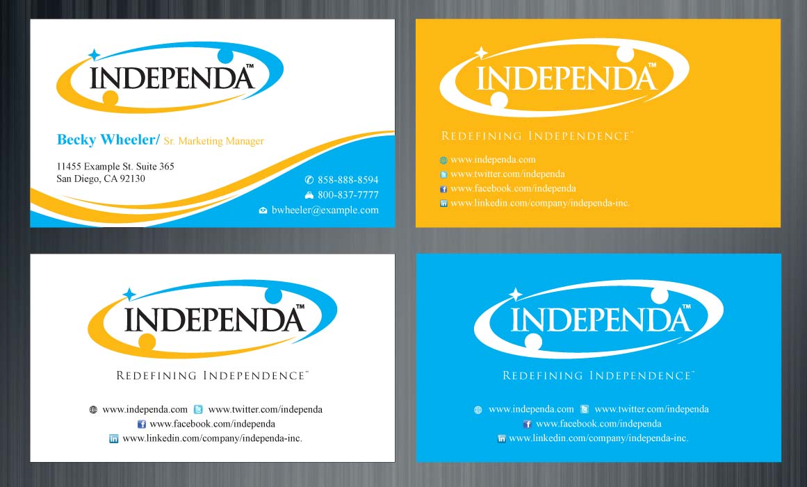 Diseño de Tarjeta de Presentación por Sbss para Independa | Diseño #1376000