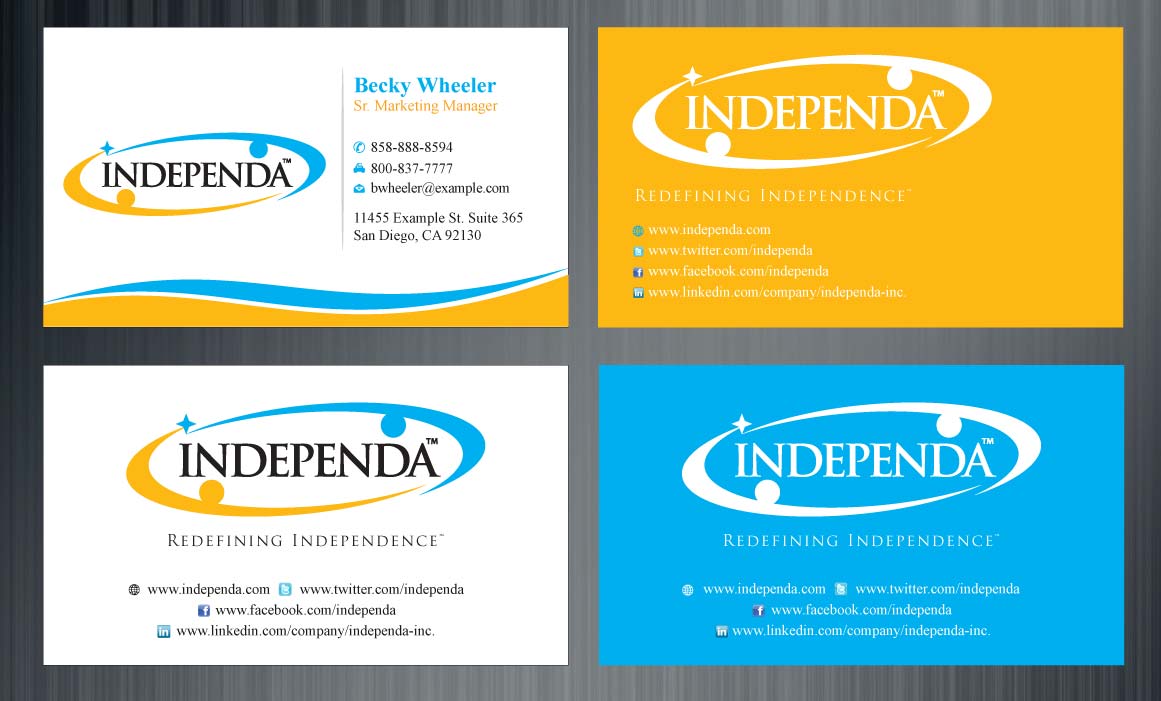 Diseño de Tarjeta de Presentación por Sbss para Independa | Diseño #1376004