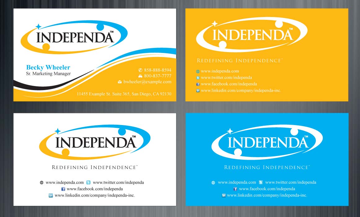 Diseño de Tarjeta de Presentación por Sbss para Independa | Diseño #1376065