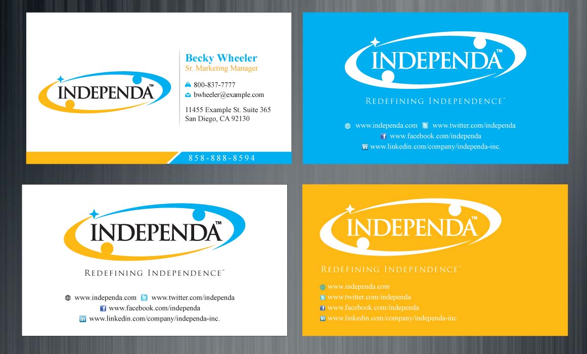 Diseño de Tarjeta de Presentación por Sbss para Independa | Diseño #1376115