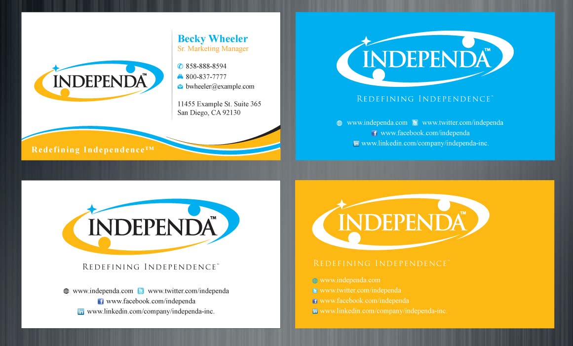 Diseño de Tarjeta de Presentación por Sbss para Independa | Diseño #1376121