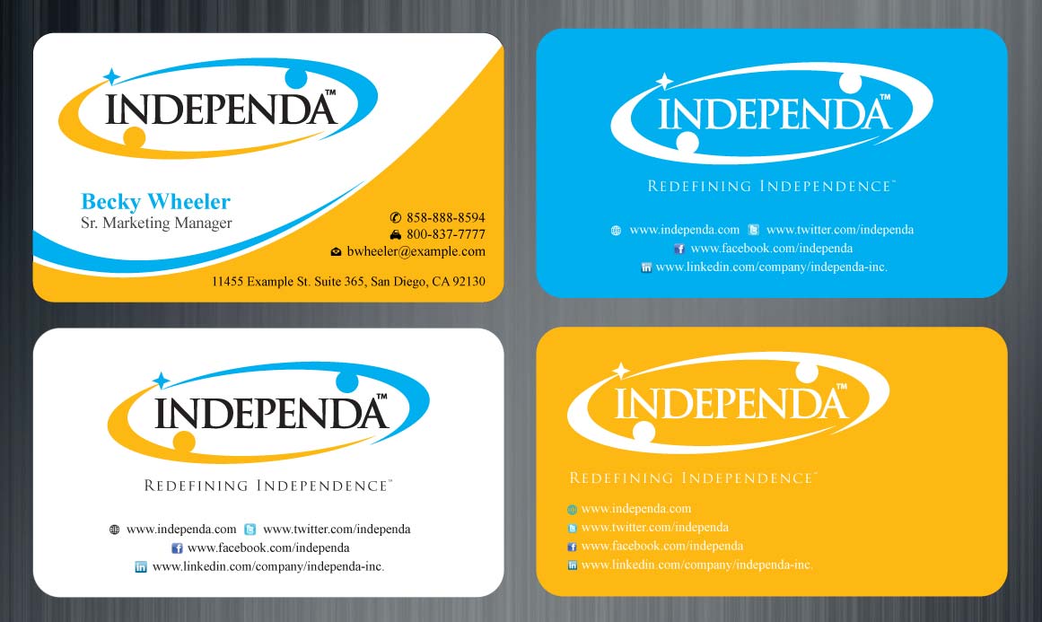 Diseño de Tarjeta de Presentación por Sbss para Independa | Diseño #1376152