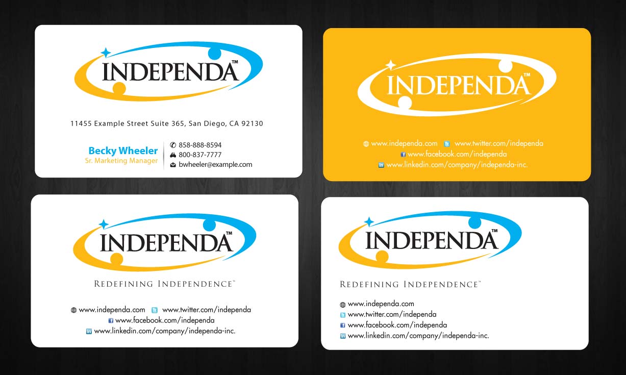 Business Card Design by Sbss for Independa | Design #1377018