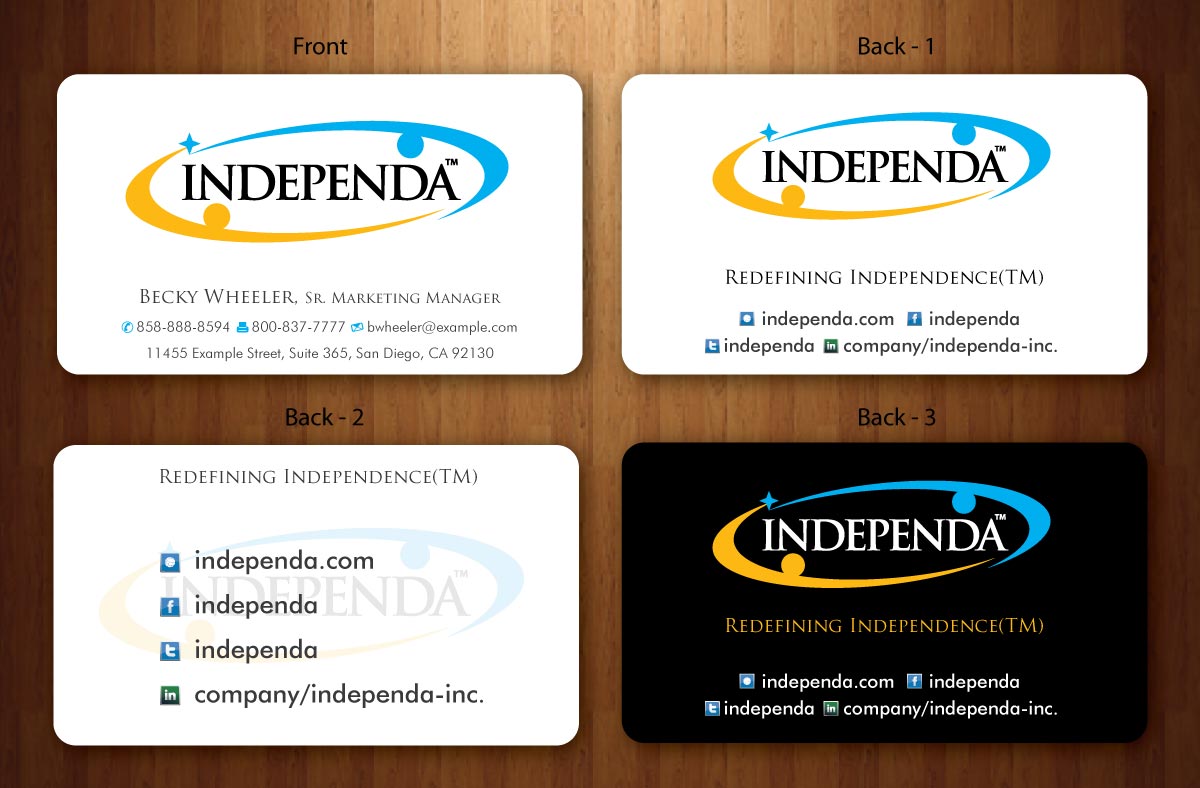Business Card Design by Sbss for Independa | Design #1377053