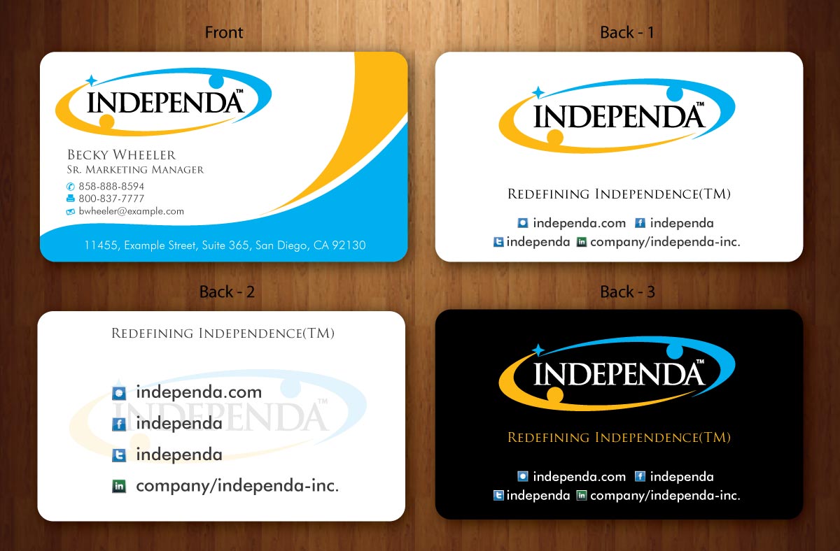 Business Card Design by Sbss for Independa | Design #1377054