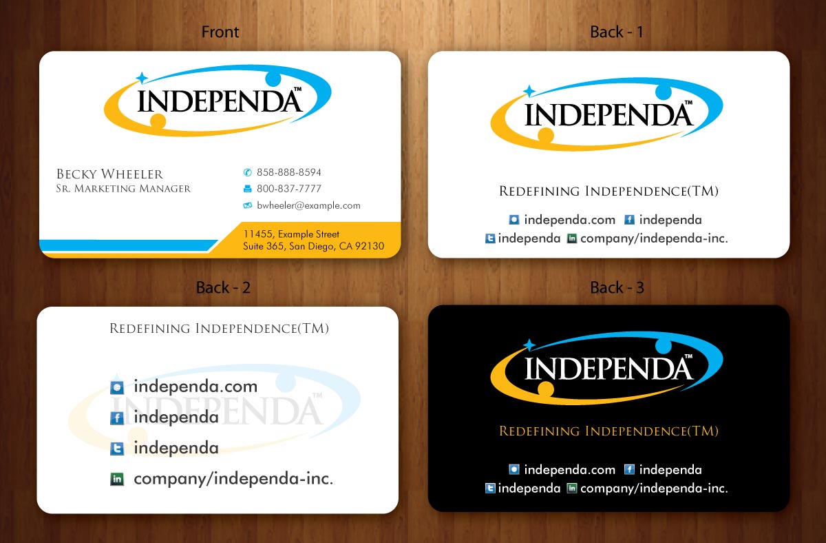Business Card Design by Sbss for Independa | Design #1377057