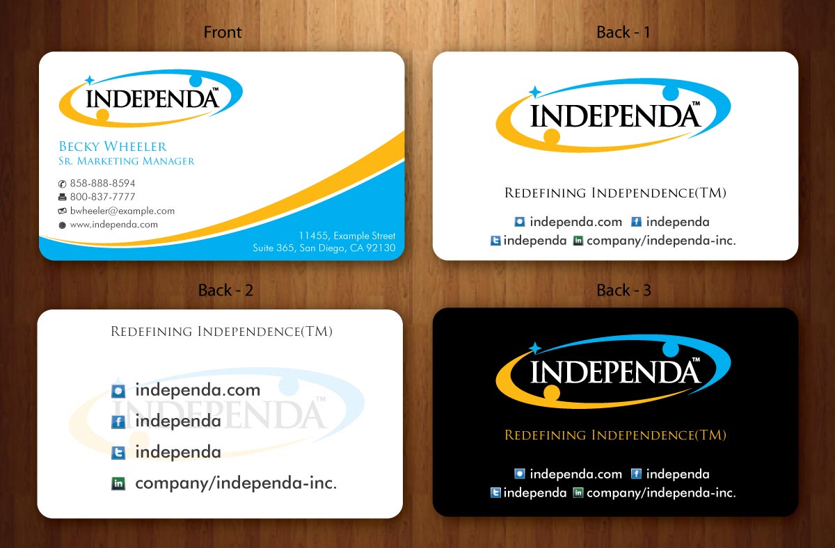 Business Card Design by Sbss for Independa | Design #1377078