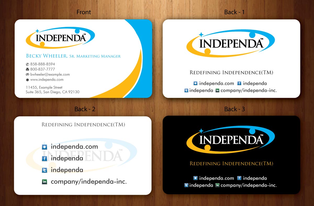 Business Card Design by Sbss for Independa | Design #1377079