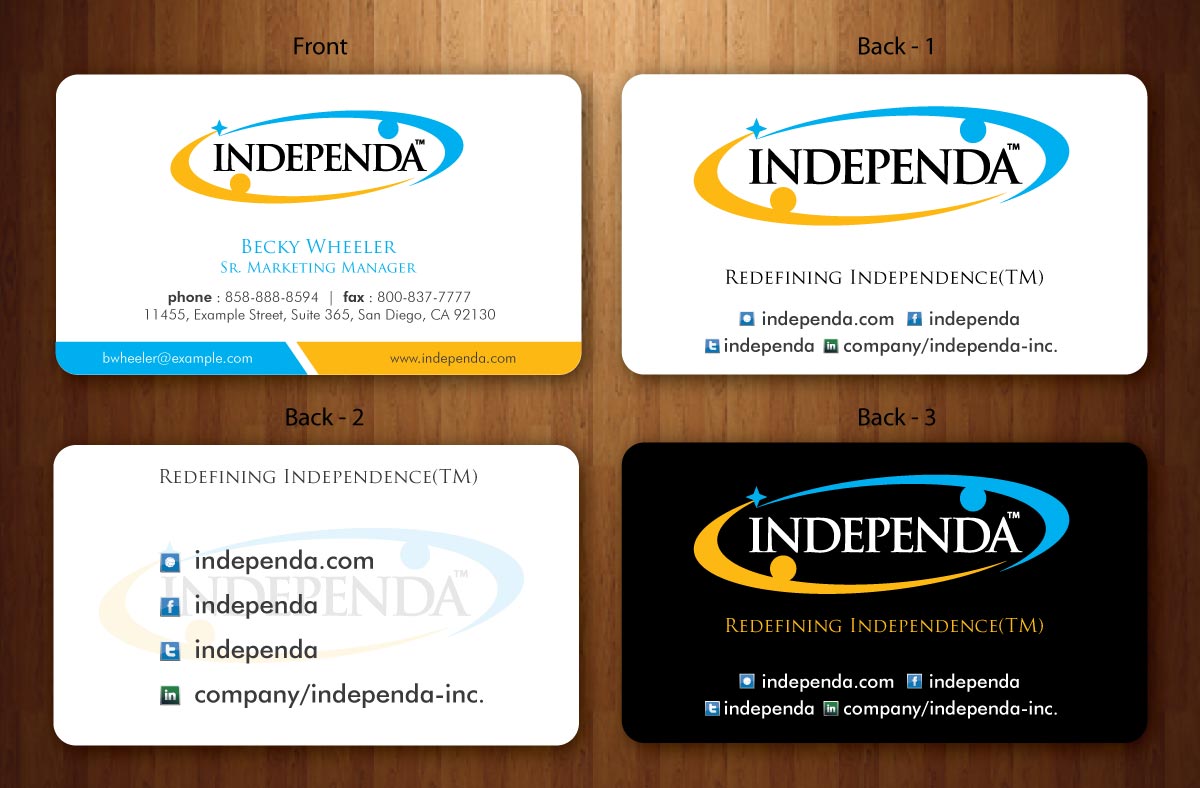 Business Card Design by Sbss for Independa | Design #1377090