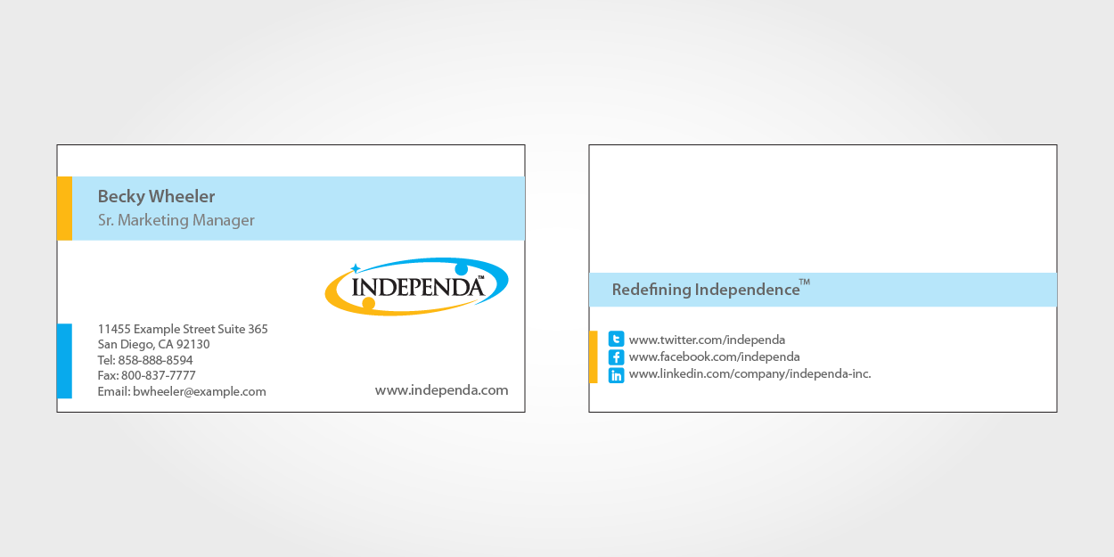 Business Card Design by 1st for Independa | Design #1379370