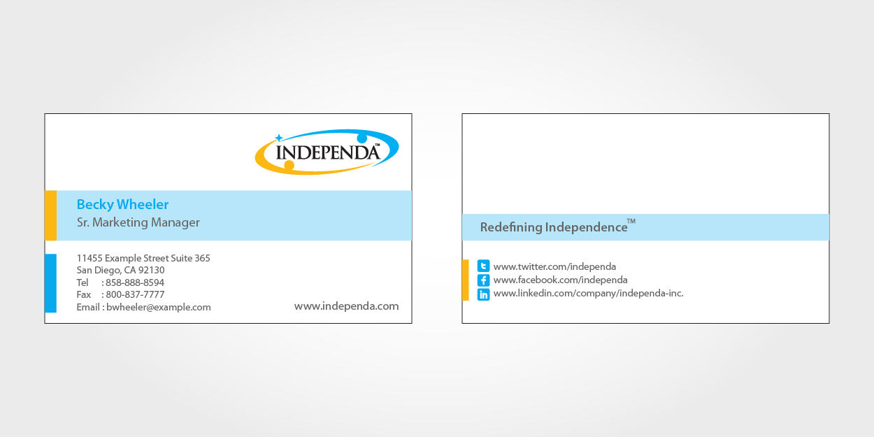 Diseño de Tarjeta de Presentación por 1st para Independa | Diseño #1379374