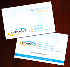 Business Card Design by suzirashid for Independa | Design: #1375571
