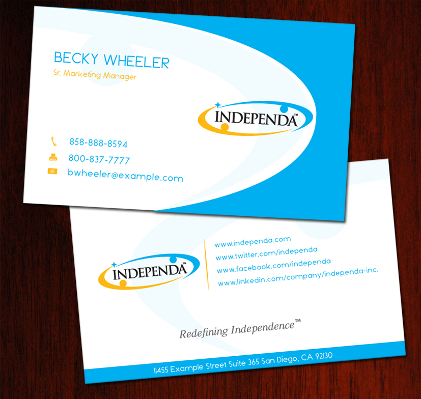 Business Card Design by suzirashid for Independa | Design #1375576