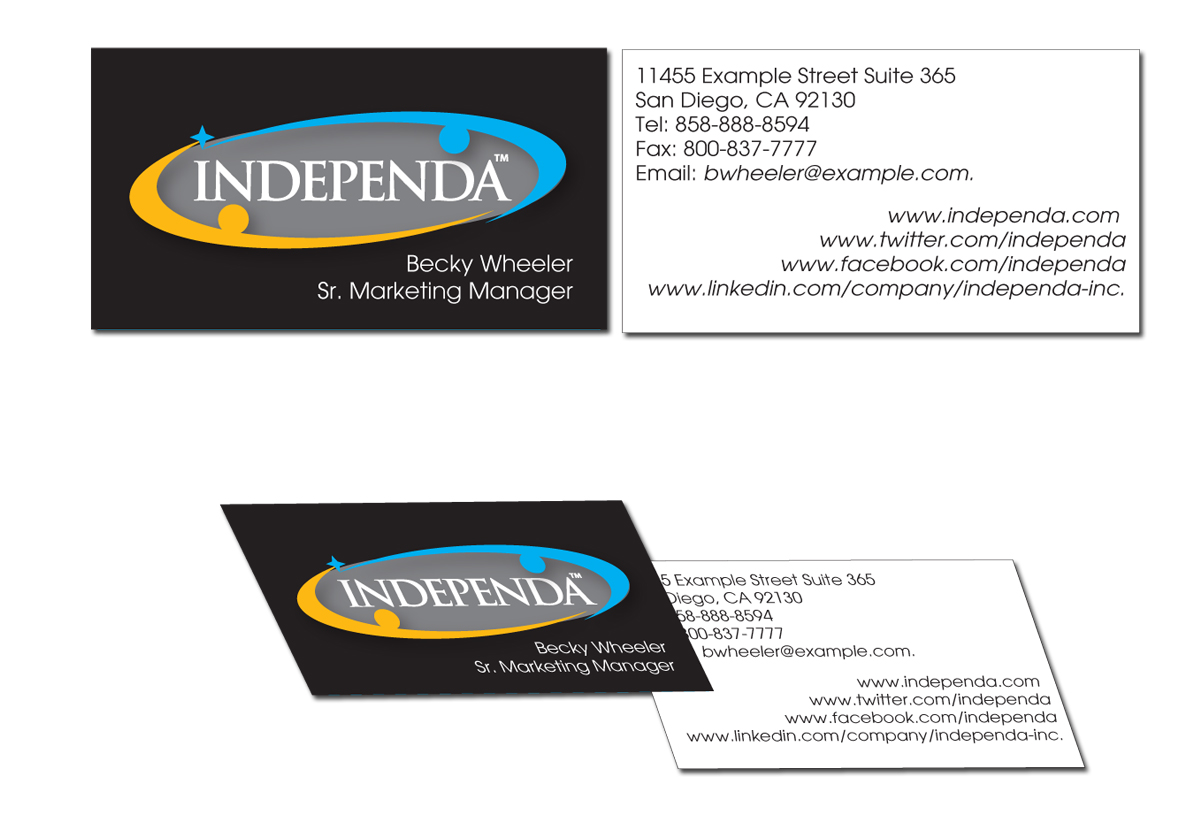 Business Card Design by Soula Vetter for Independa | Design #1374681