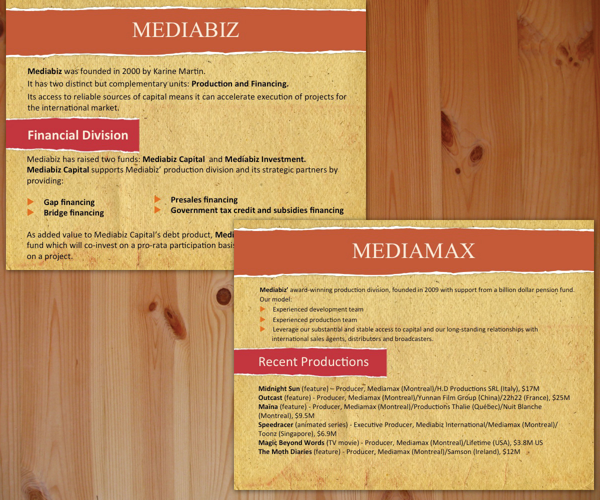 PowerPoint Design by eayeri for Dangerous Dust Productions | Design #4923312