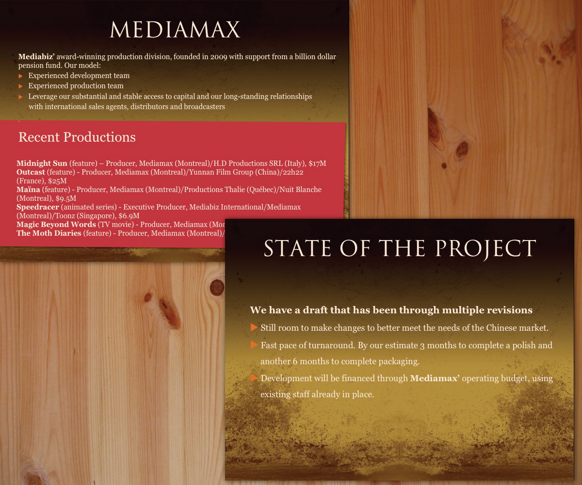 PowerPoint Design by eayeri for Dangerous Dust Productions | Design #4929064