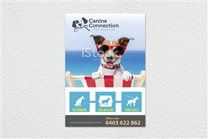 Dog care service needs advertising poster | Poster Design by Svetlin Angelov