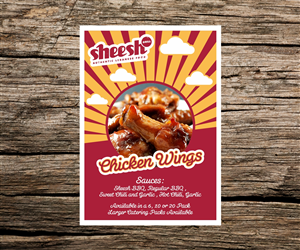 Chicken Wing A0 and A4 Poster | Design de Poster par Gintale