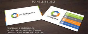 Zentelligence Business Card | Diseño de Tarjeta de Presentación por Pointless Pixels India