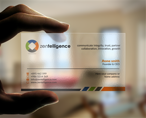 Business Card Design by WebixBD for Zentelligence | Design: #4949920