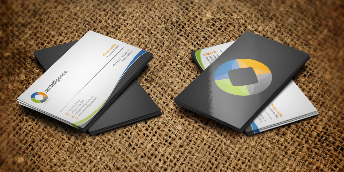 Business Card Design by WebixBD for Zentelligence | Design #4963319